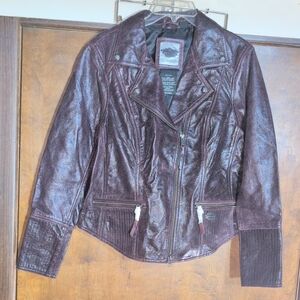 Harley-Davidson Dark Burgundy Leather Jacket